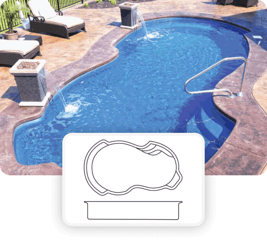 Medium Fiberglass Pools | Sun Pools